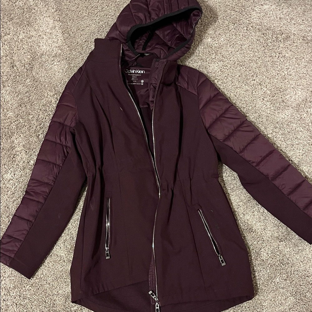 Calvin Klein Women's Purple Winter Jacket